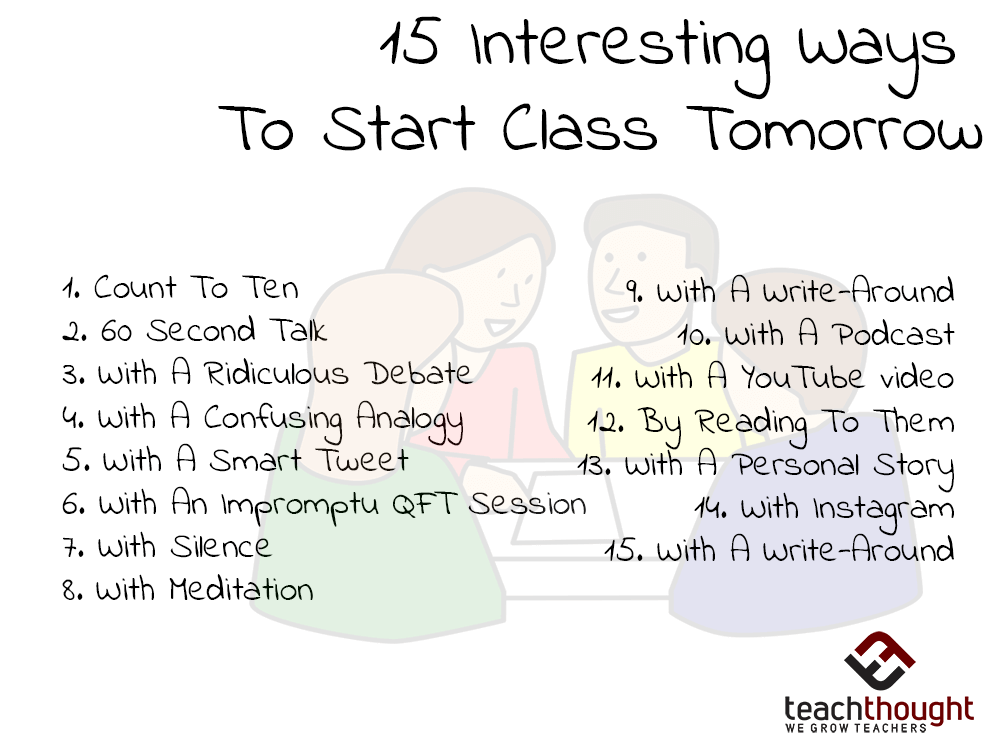 15 ways start class tomorrow c