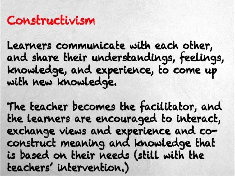 The Difference Between Instructivism Constructivism And Connectivism