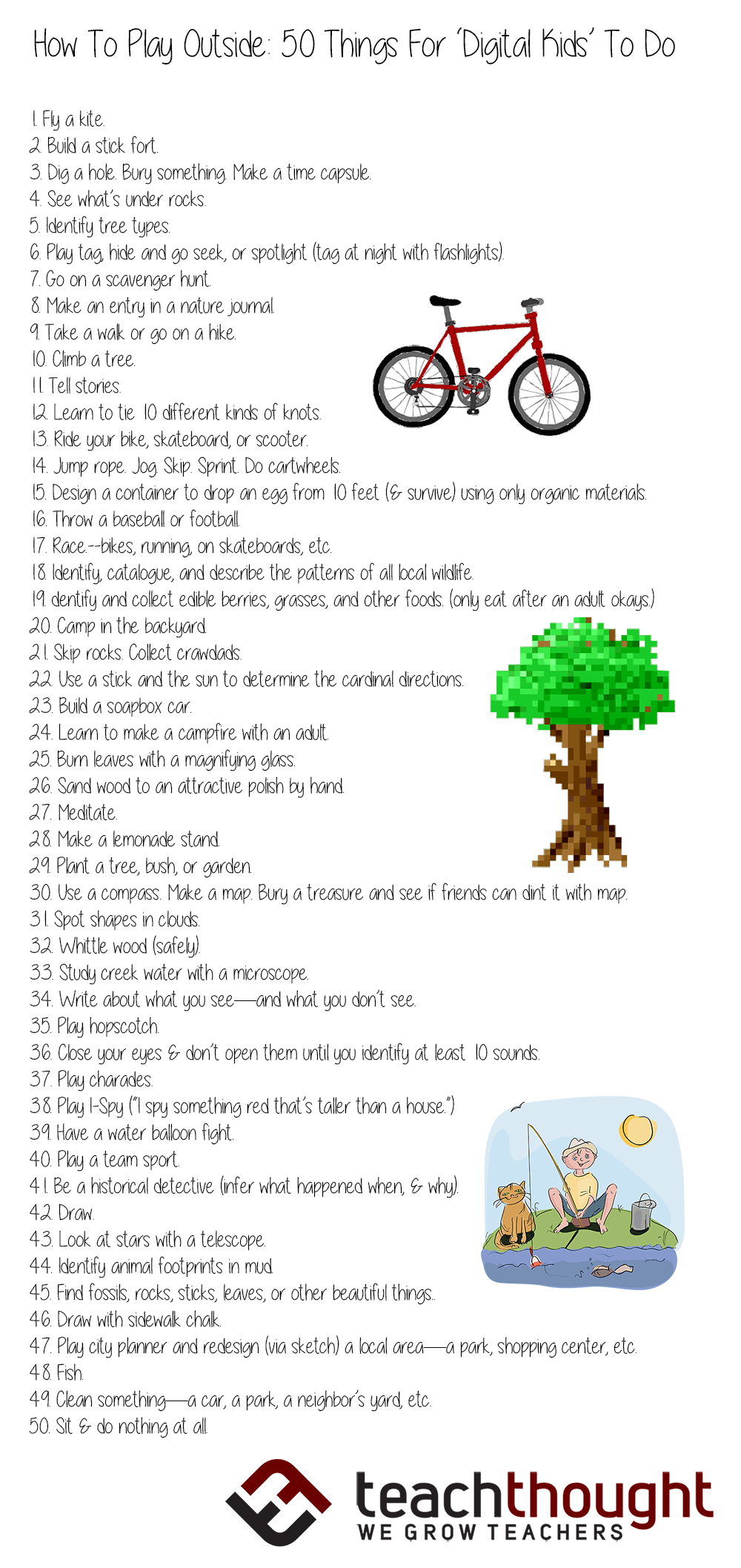 How To Play Outside 50 Things For Digital Kids To Do