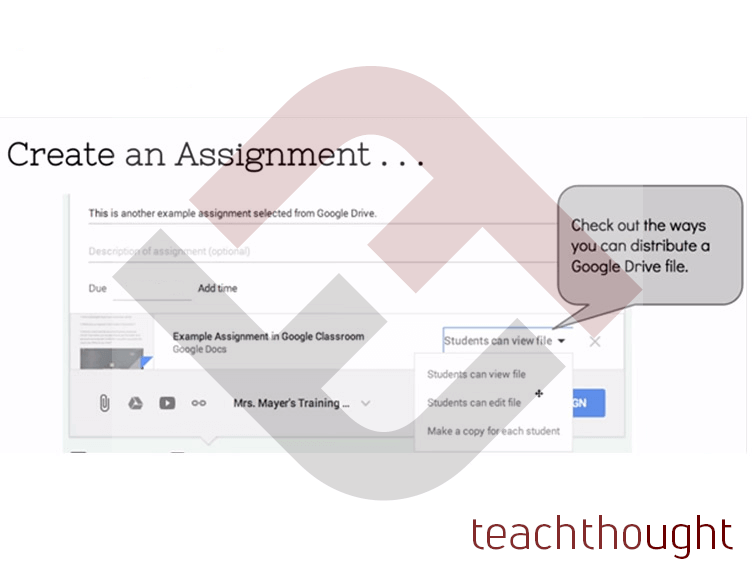 how to assign a writing assignment in google classroom