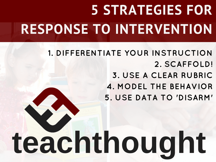 5 Strategies For Response To Intervention