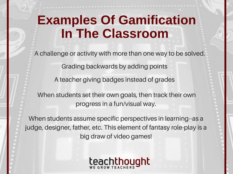 12 Examples Of Gamification In The Classroom Teachthought