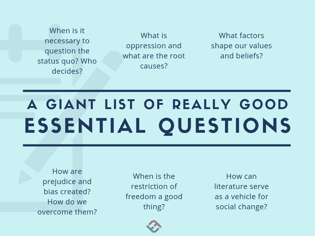 Many Many Examples Of Essential Questions