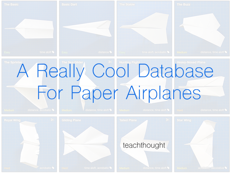 A Really Cool Database For Paper Airplanes
