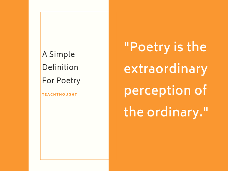 Simple Definition Of Poetry 