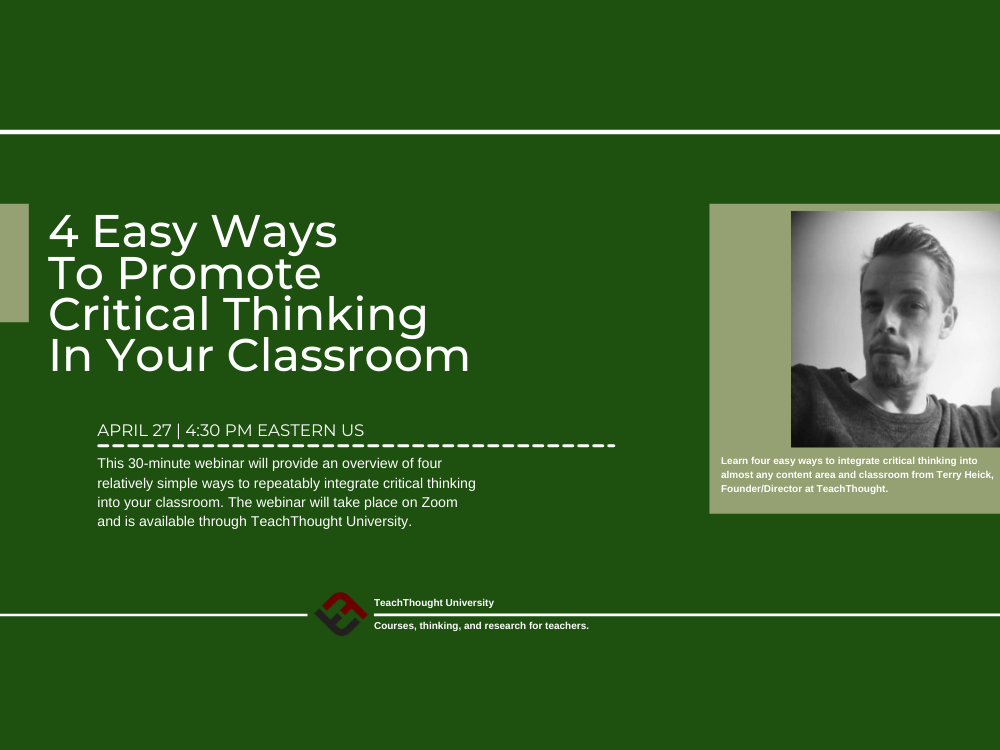 ways to promote critical thinking in the classroom