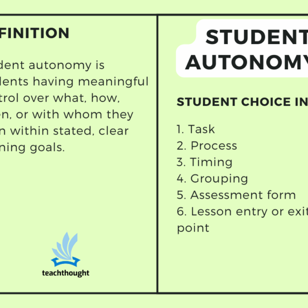 Student autonomy strategies